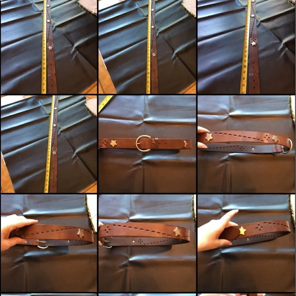 SILVER STAR Stud Diamond Punch-out Belt!
